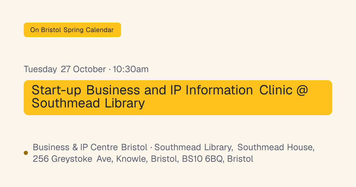 Start-up Business and IP Information Clinic